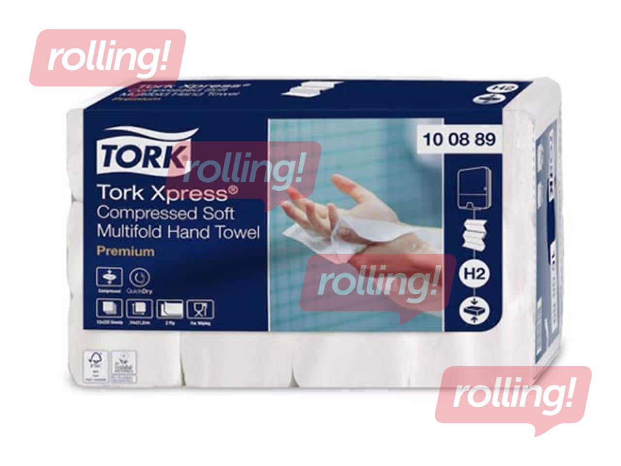 Paper towels Tork Xpress Premium H2, 12 packs, 2 ply, white