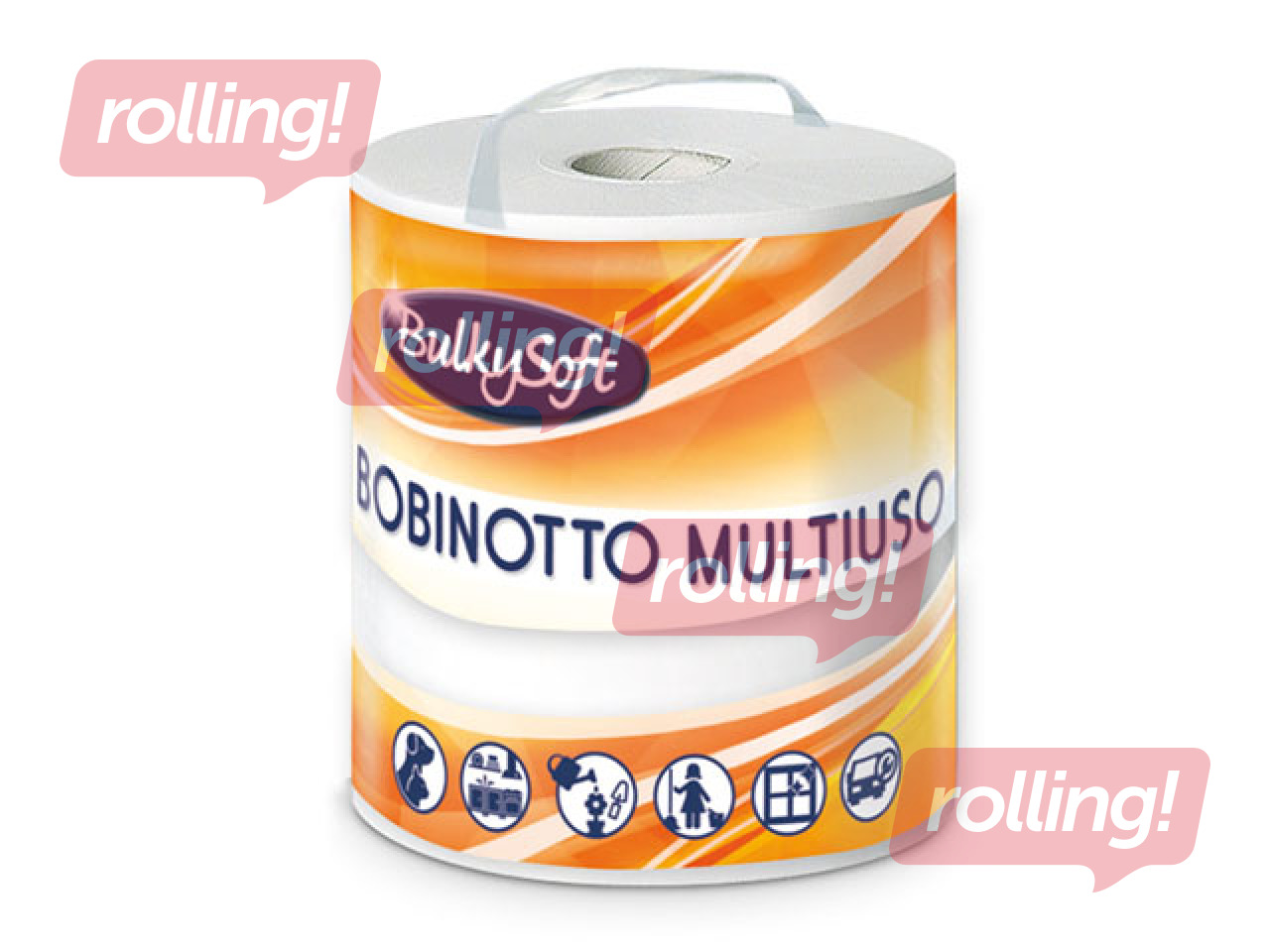 Paberrätikud Bulkysoft Super Bob, 2 kihti, 1 rull, 135m