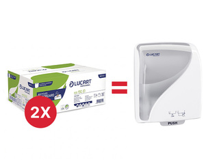 Paberirätikud rullides Lucart, Eco 150 ID, 2-kihiline, 150m, 6 rulli + KAMPAANIA! Osta Lucart Eco 15