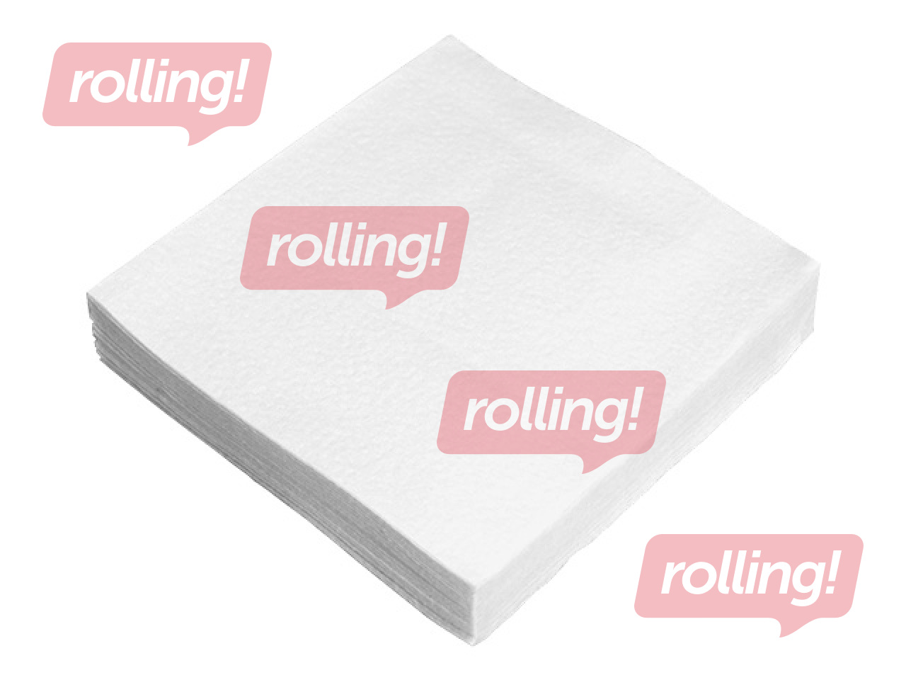Napkins, Lenek, 33x33cm, 1-ply, white, 400 pcs