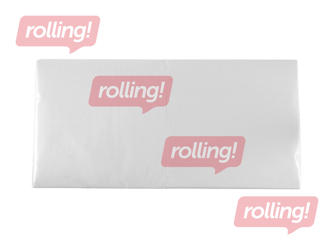 Napkins, Lenek, 33x33cm, 1-ply, white, 400 pcs