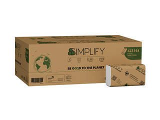 Paberkäterätid lehtedena Papernet, Simplify, Z Fold, H2, 2-kihilised, 200 lehte, 10 pakki