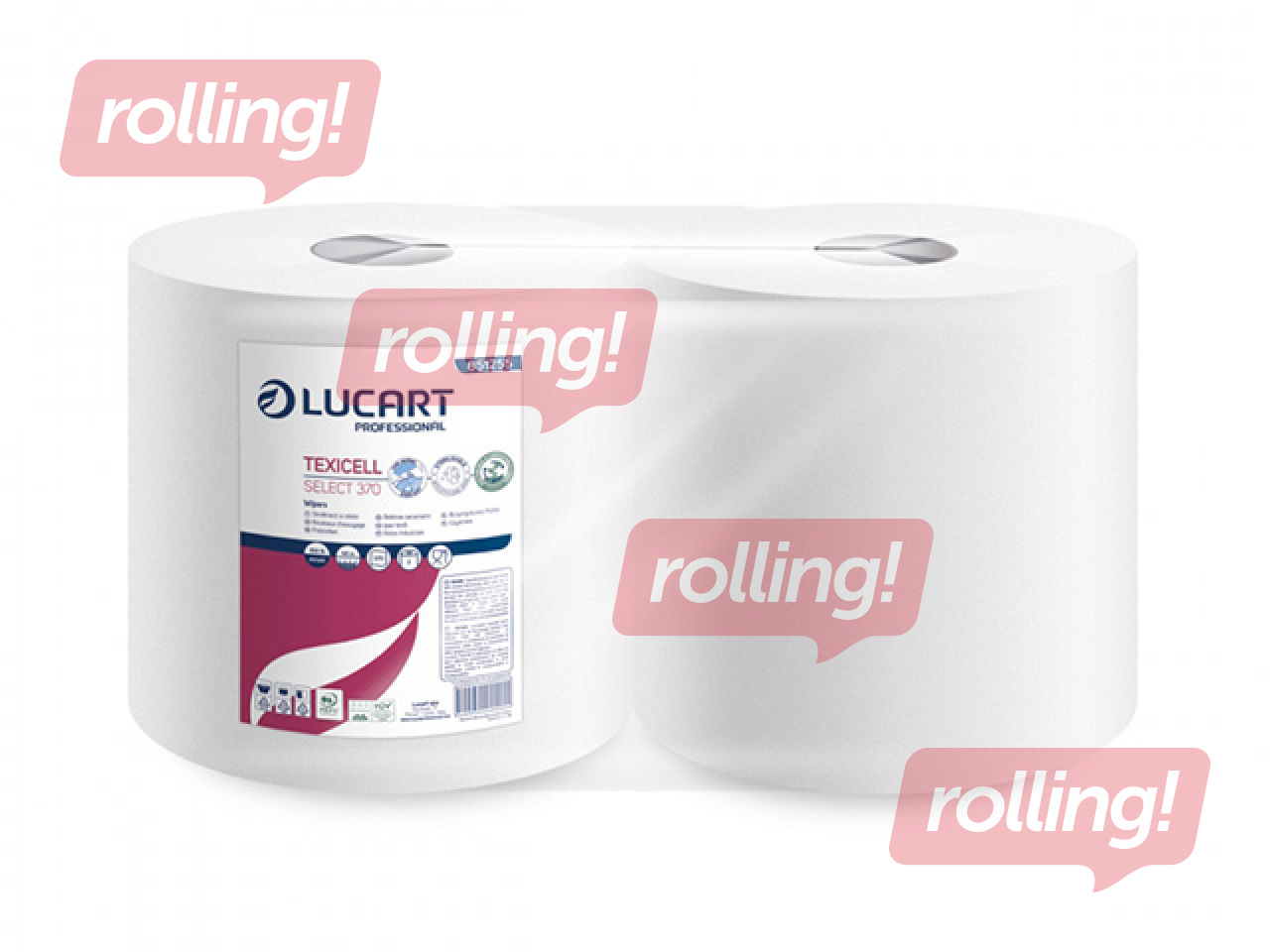 Paberrätikud rullides Lucart, Texicell, korduvkasutatavad, 108m, 2 rulli
