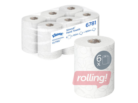 Paberrätikud Kleenex, Ultra Slimroll, 2-kihilised, 100m, 6 rulli