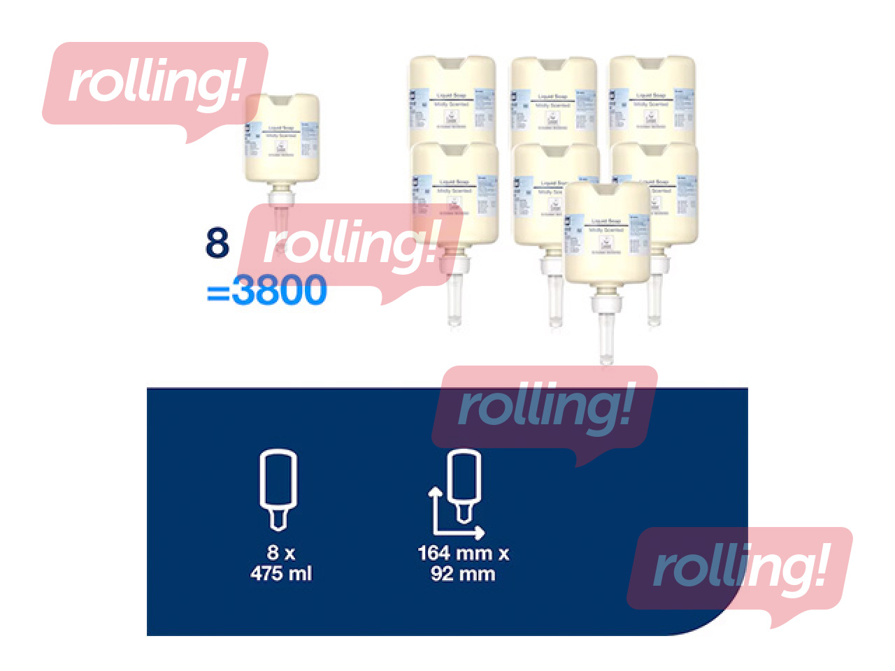 Vedelseep Tork Premium Mini Mild S2, kollane, 475ml