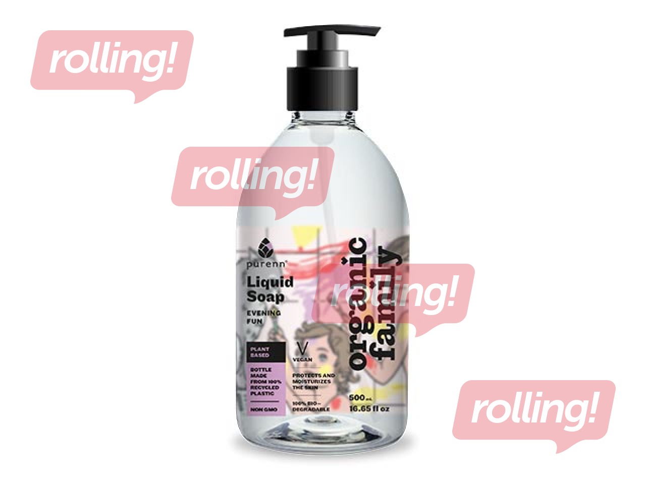 Vedelseep PURENN pohla ja pärnaõie ekstraktiga, ökoloogiline, 500ml