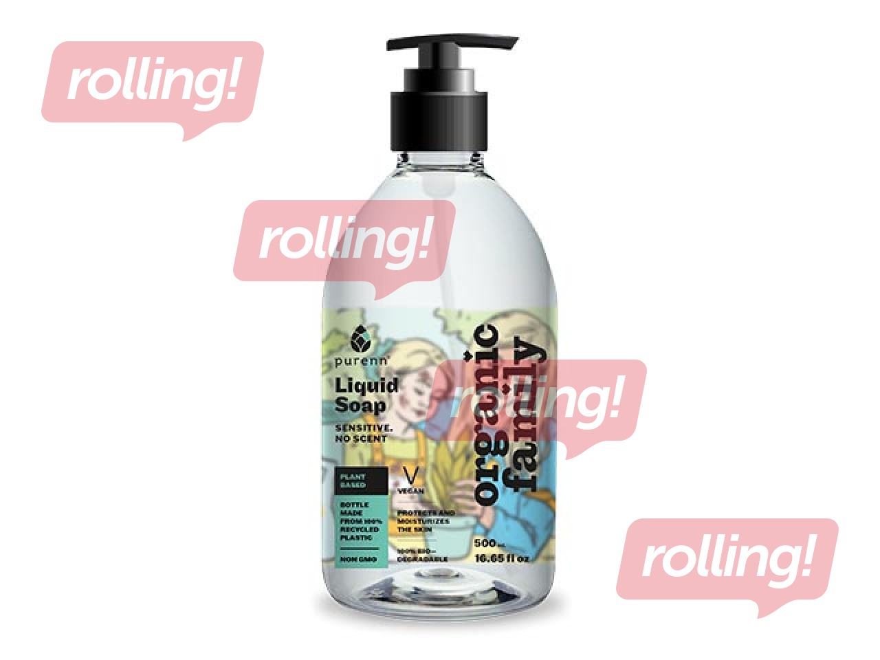 Vedelseep PURENN aloe vera ja saialille ekstraktiga, ökoloogiline, 500ml