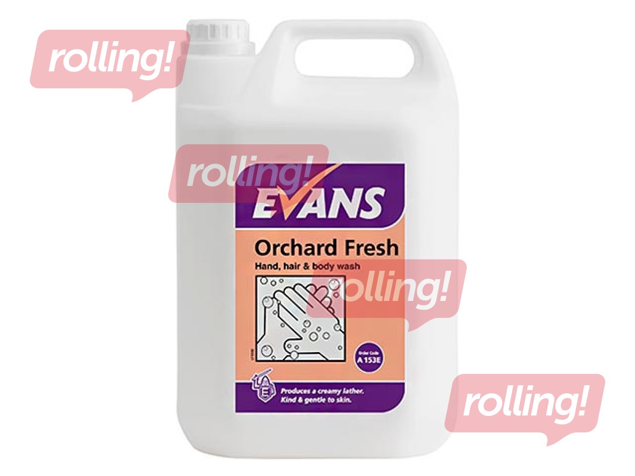 Soap for body and hair with grapefruit and mandarin flavor Orchard Fresh, 5 l