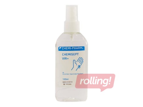 Dezinfekcijas līdzeklis Chemisept Vir+, rokām un aprīkojumam, ar izsmidzinātāju, 100ml