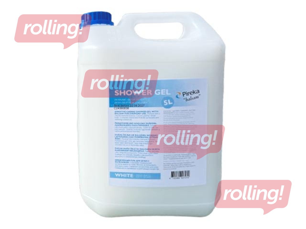 Šķidrās krēmziepes Pireka, roku un ķermeņa mazgāšanai, 5l