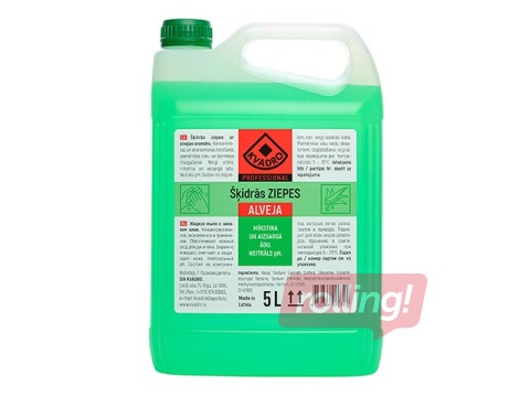 Liquid soap with aloe aroma, KVADRO, 5L