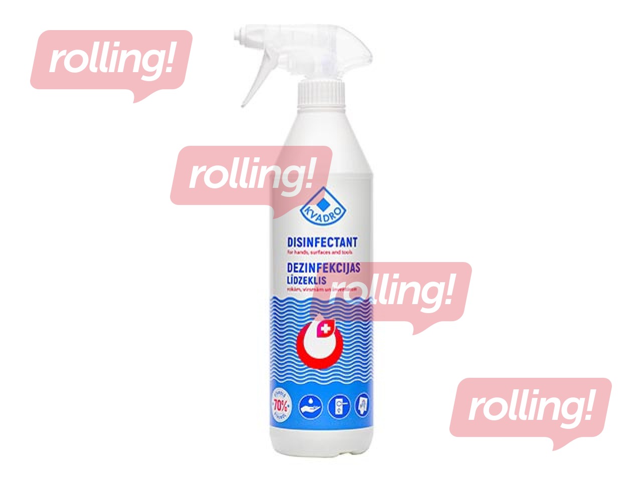 Dezinfekcijas līdzeklis Kvadro, rokām, virsmām un inventāram, 700ml