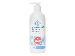 Dezinfekcijas līdzeklis Kvadro, rokām, gēls ar kumelītes ekstraktu, ar pumpīti, 500ml 