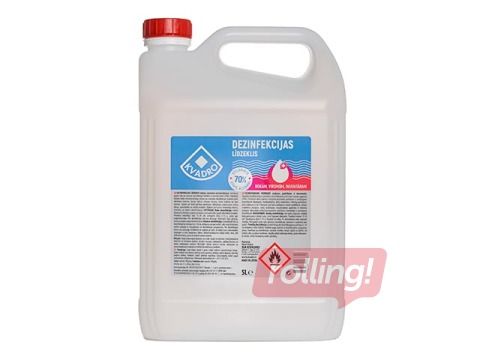 Дезинфицирующее средство для рук, поверхностей, оборудования Квадро, 5л