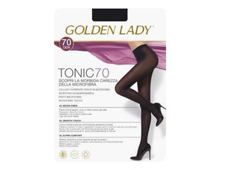 Women's tights, Tonic, Golden Lady, 70 den, Nero, 3 sizes.