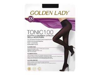 Women's tights, Tonic, Golden Lady, 100 den, Nero, 2 sizes.