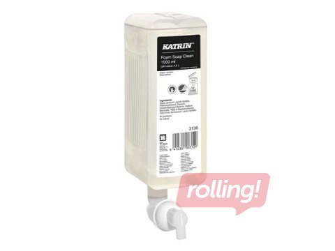 Пенное мыло Katrin Clean Natural, 1000мл