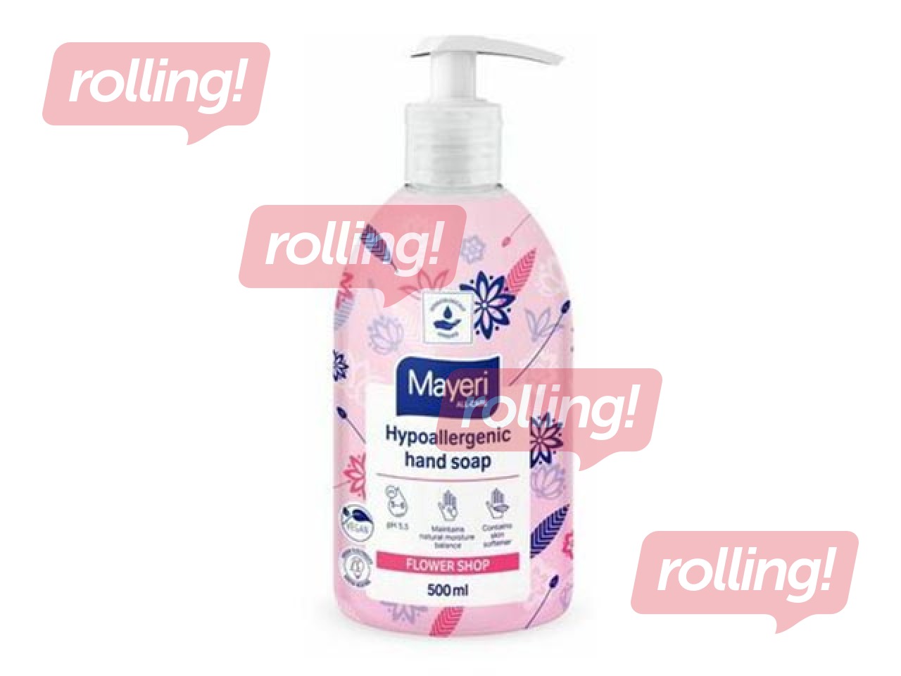 Liquid soap All-care, Flower shop, hypoallergenic, Mayeri, 500ml
