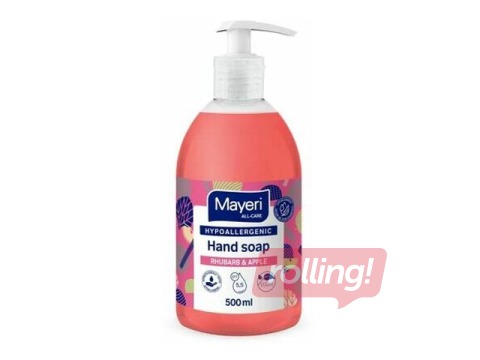 Vedel hüpoallergeenne seep, rabarber ja õun, Mayeri, 500 ml