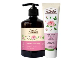 Gift set Green Pharmacy, with Musk Rose and Cotton