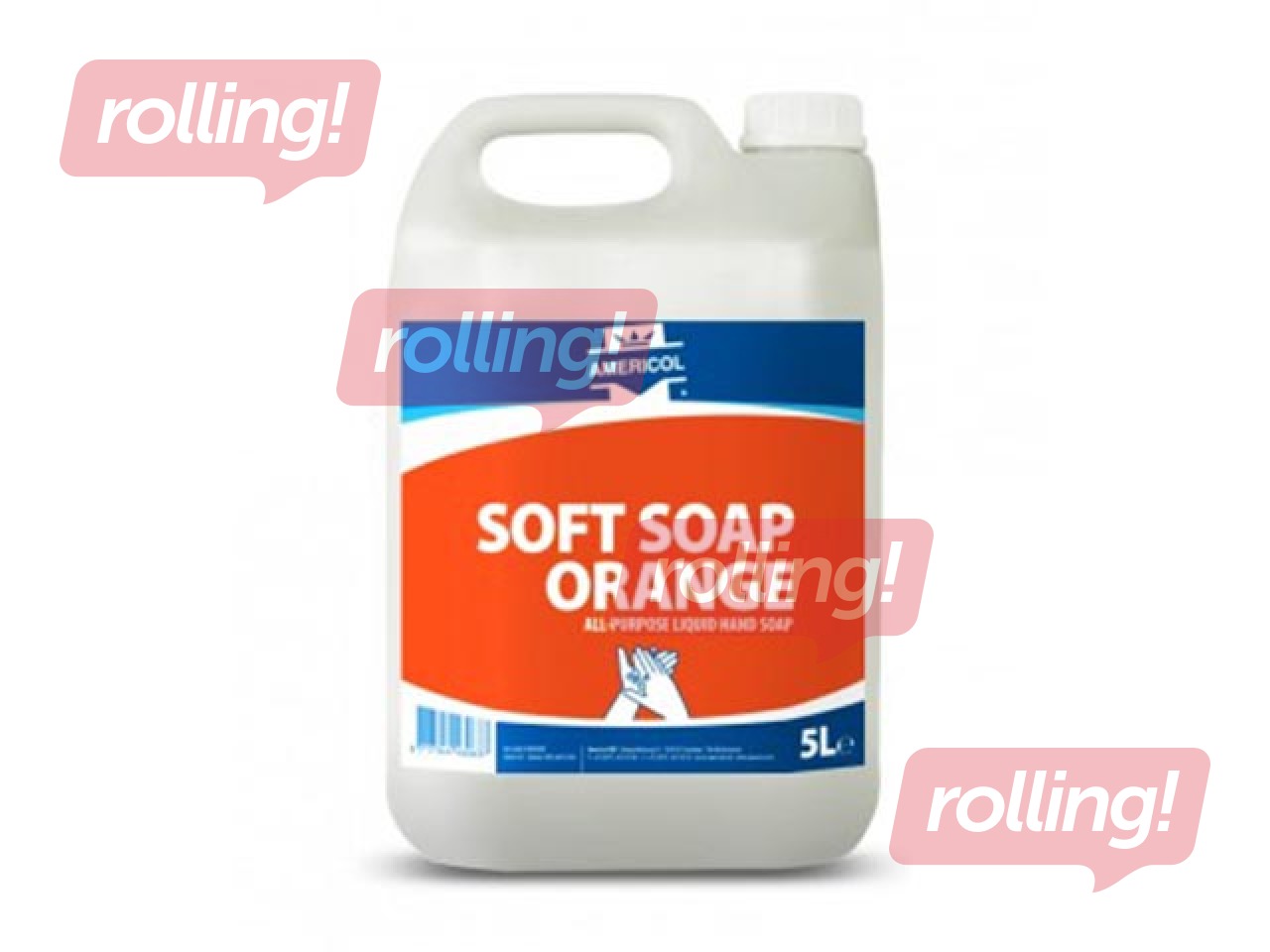 Vedelseep Americol, Soft Soap Orange, tööstuslik, 5l