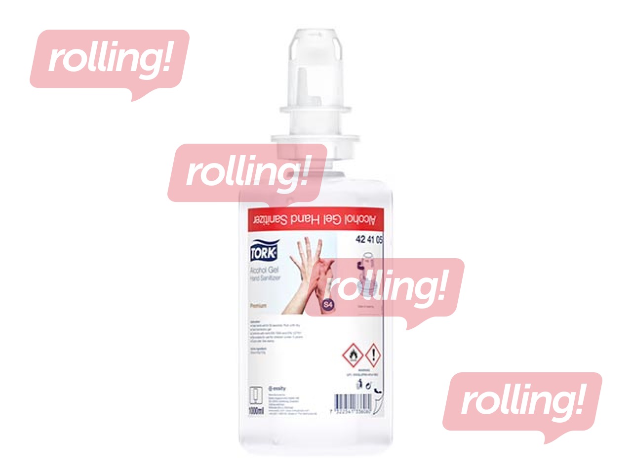 Гелевое дезинфицирующее средство на спиртовой основе Tork, S4, 1л