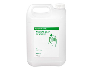 Жидкое мыло Chemi-Pharm Medical, Sensitive, не содержит красителей и отдушек, 5л