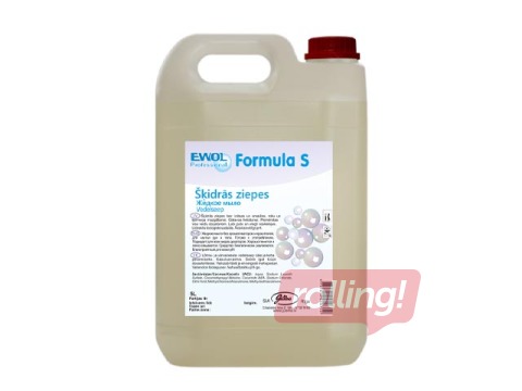 Liquid soap Ewol Professional Formula S, free of colorants and fragrances, 5l