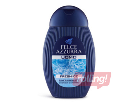 Shower Gel and Shampoo for Men Felce Azzurra Fresh Ice, 250ml
