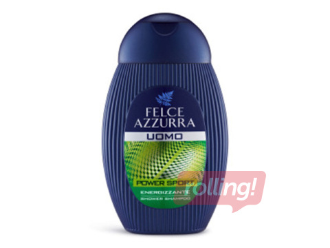 Shower Gel and Shampoo for Men Felce Azzurra Power Sport, 250ml