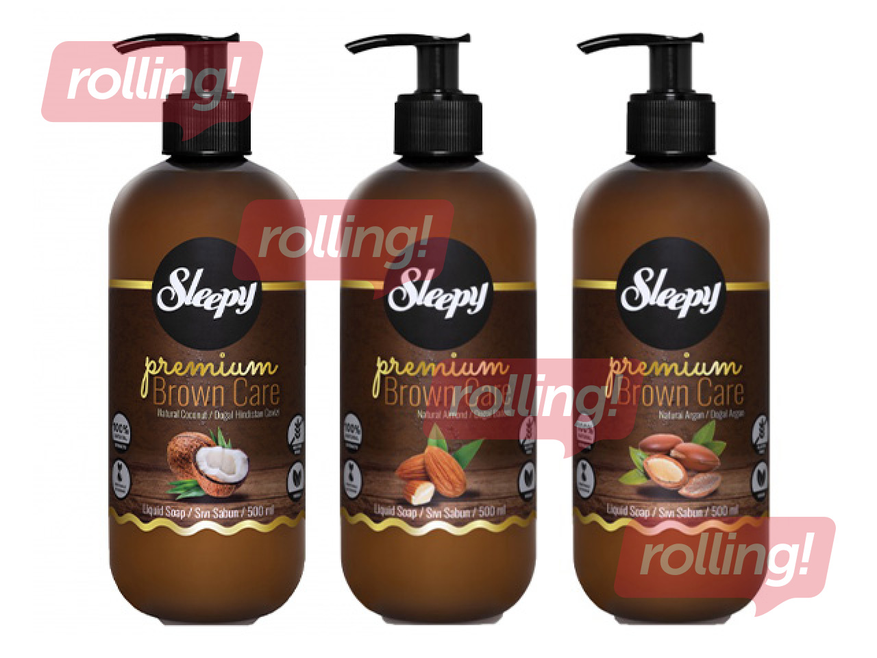 Vedelseep Sleepy, Premium Brown Care Series, 500ml