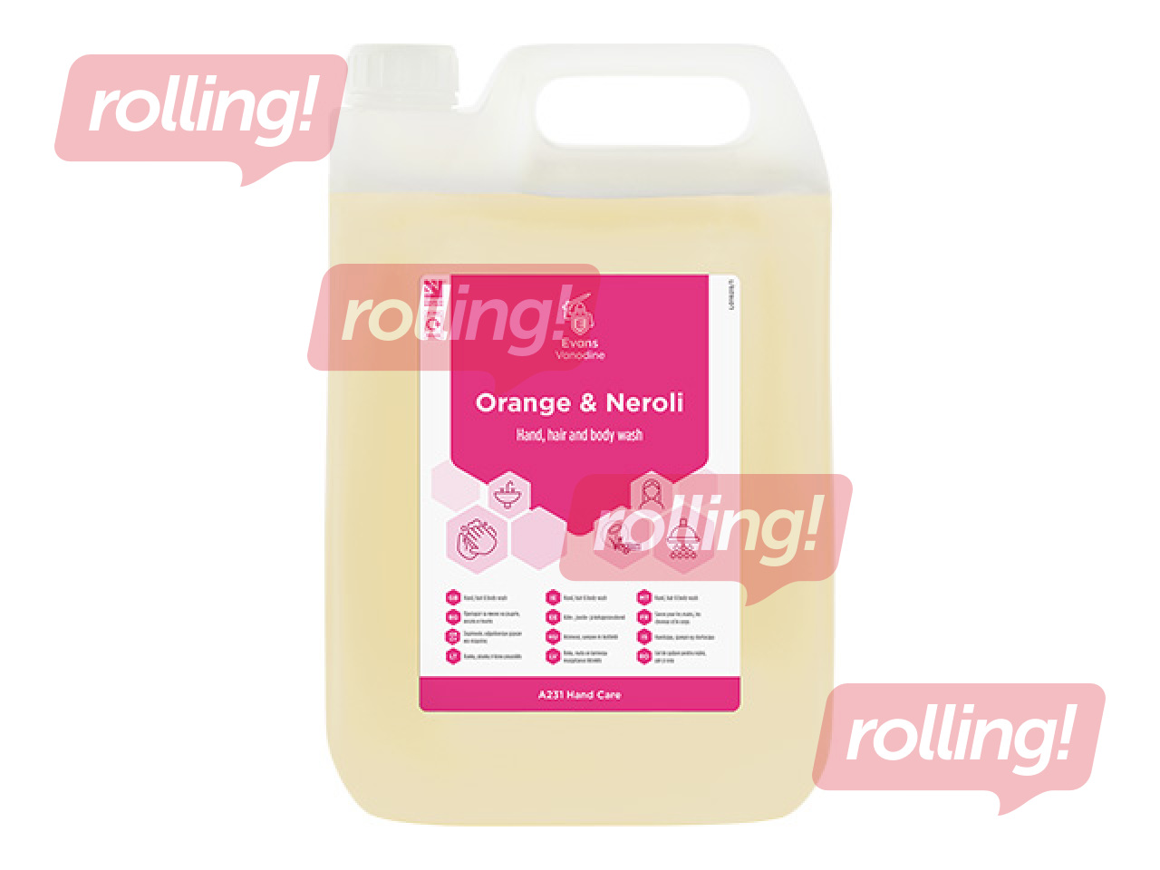 Käte ja keha vedelseep Apelsin ja Neroli, 5l