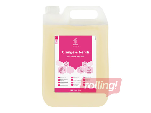 Liquid Hand and Body Soap Orange & Neroli, 5l