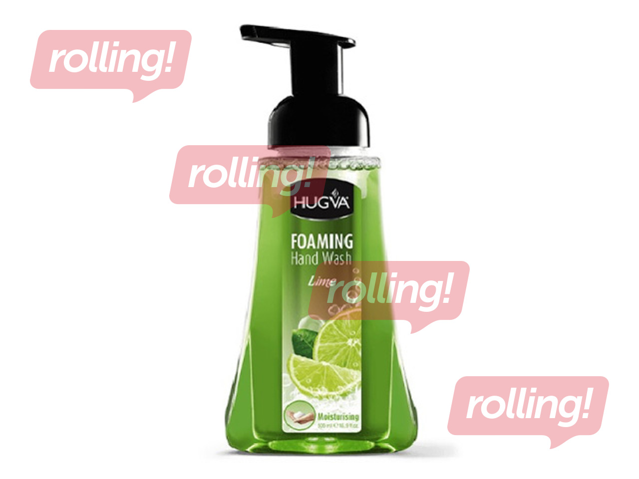 Foam soap Hugva, lime, 500ml