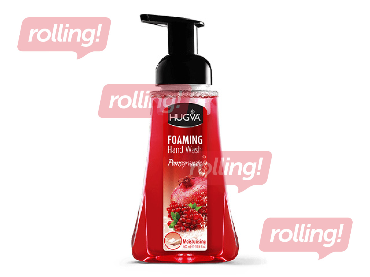 Foam soap Hugva, pomegranate, 500ml
