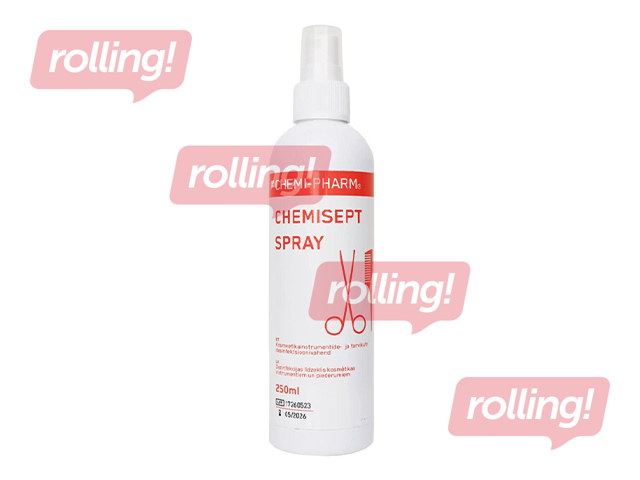 Desinfitseerimisvahend Chemisept Spray, kosmeetikainstrumentidele ja tarvikutele, 250ml