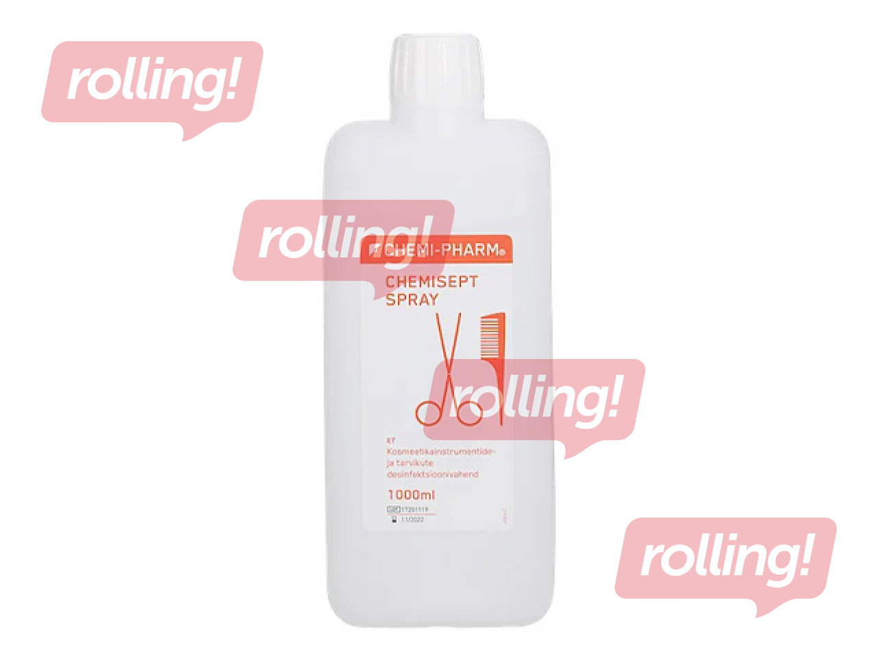 Dezinfekcijas līdzeklis Chemisept Spray, kosmētikas instrumentiem un piederumiem, 1l
