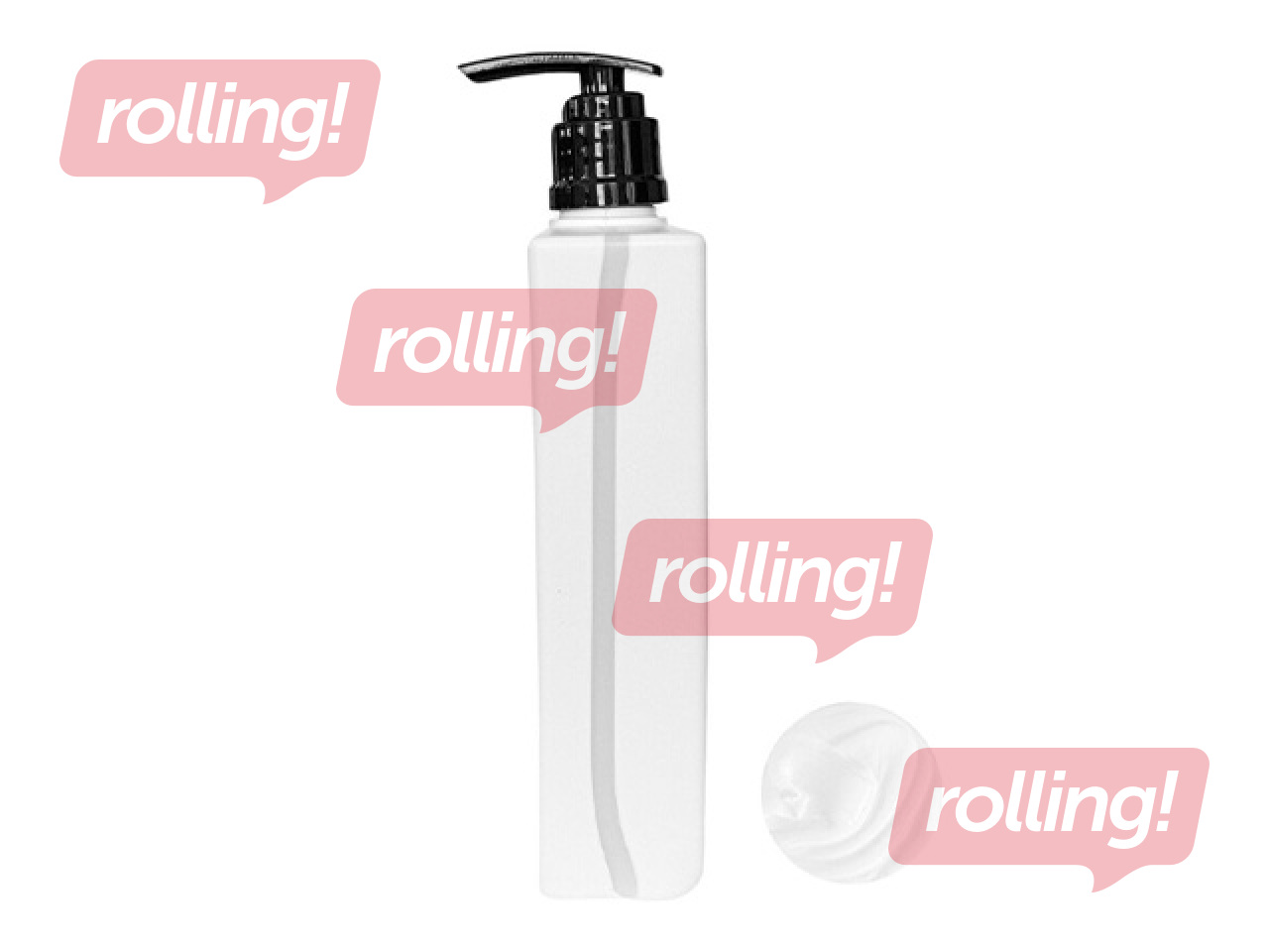 Body lotion dispenser Oriva, white tea fragrance, 310ml
