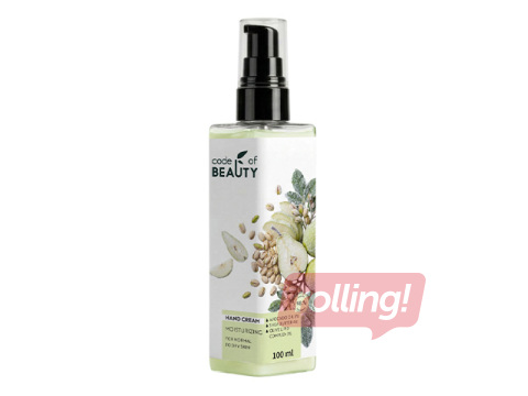 Kätekreem Code of Beauty, niisutav, pirn ja pistaatsia, 100ml