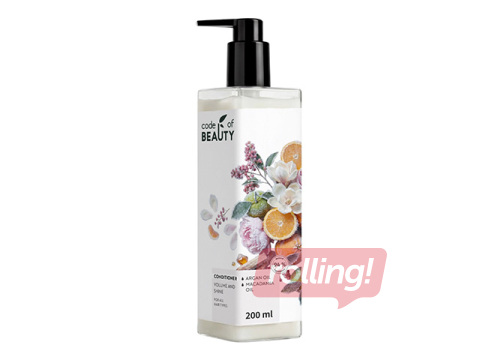 Conditioner Code of Beauty, Volume and Shine, Green Infusion, 200ml