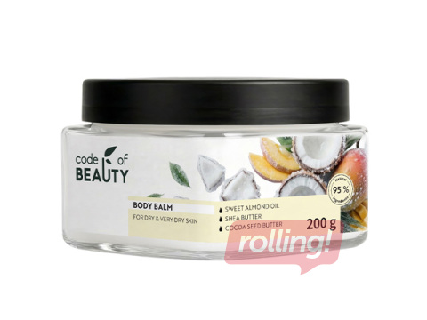 Kehakreem Code of Beauty, toitev, Mango & Coconut, 200ml