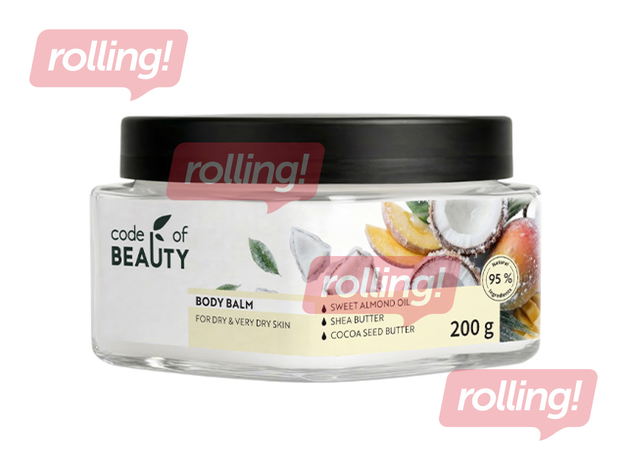 Kehakreem Code of Beauty, toitev, Mango & Coconut, 200ml