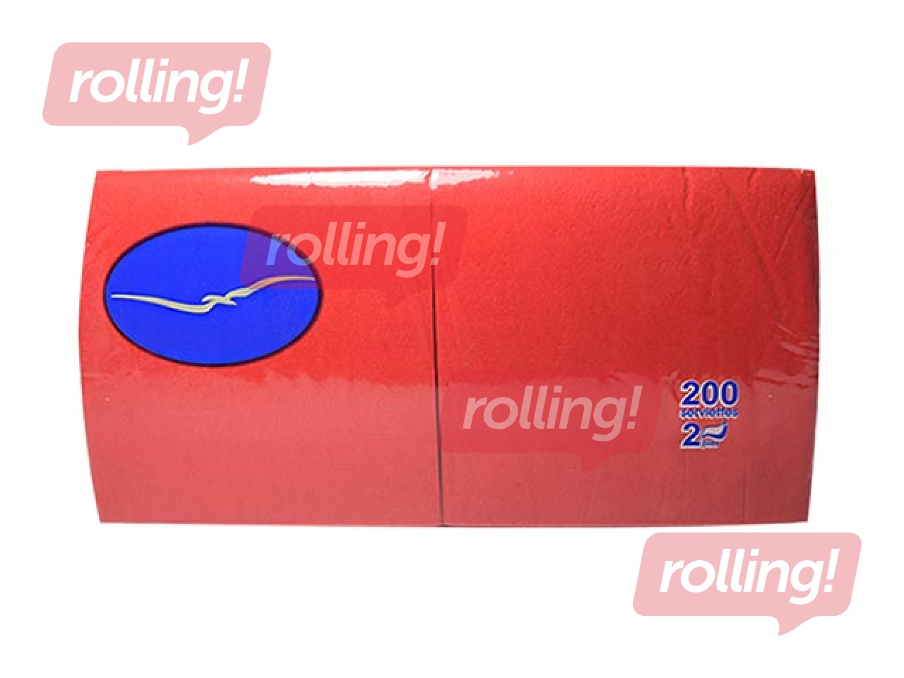 Salvrätikud Lenek, 24x24 cm, 200 tk, 2-kihilised, punased