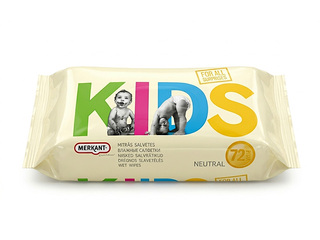 Niisked salvrätikud Merkant, KIDS, 72tk.
