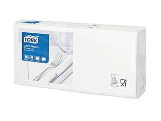 Napkins Tork 33x33 cm, 150 pcs, 3 ply, white