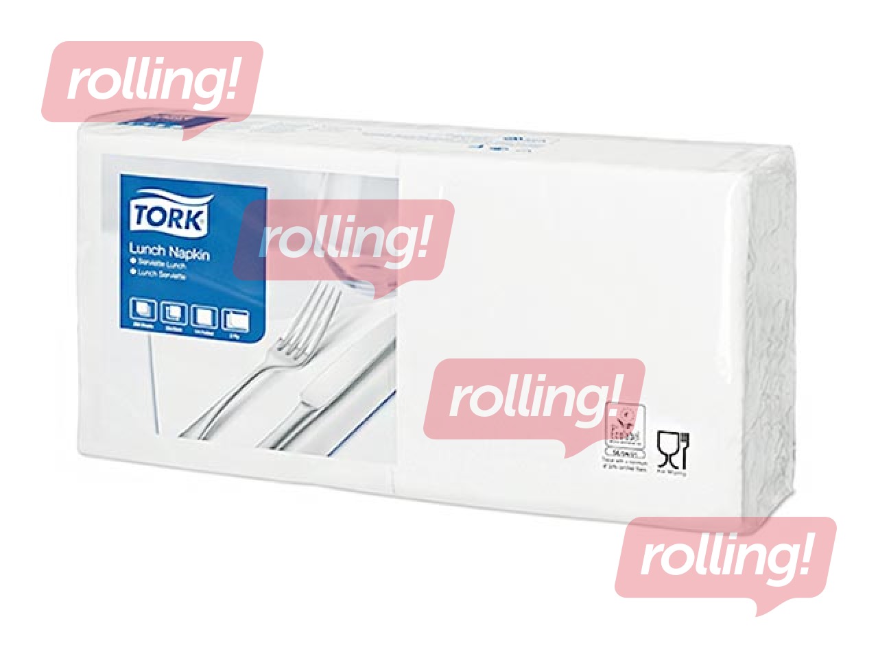 Salvrätikud Tork 33x33 cm, 150 tk, 3 kiht, valge