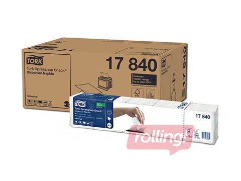 Napkins Tork Xpressnap Snack N10, 5 pack, 1 ply, white