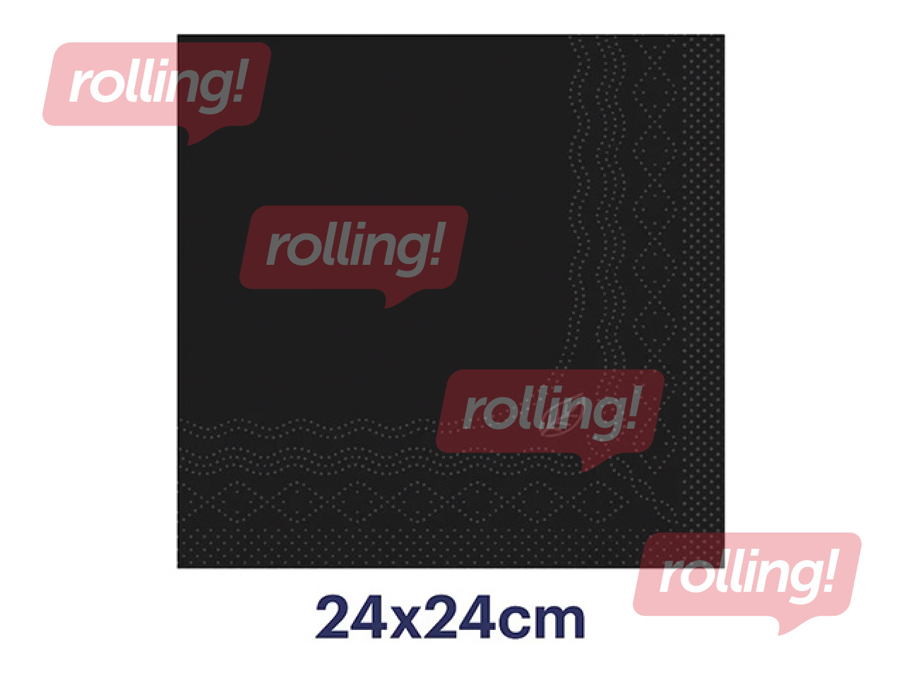 Napkins Tork, 2-ply, black, 24x24cm, 200 pcs.