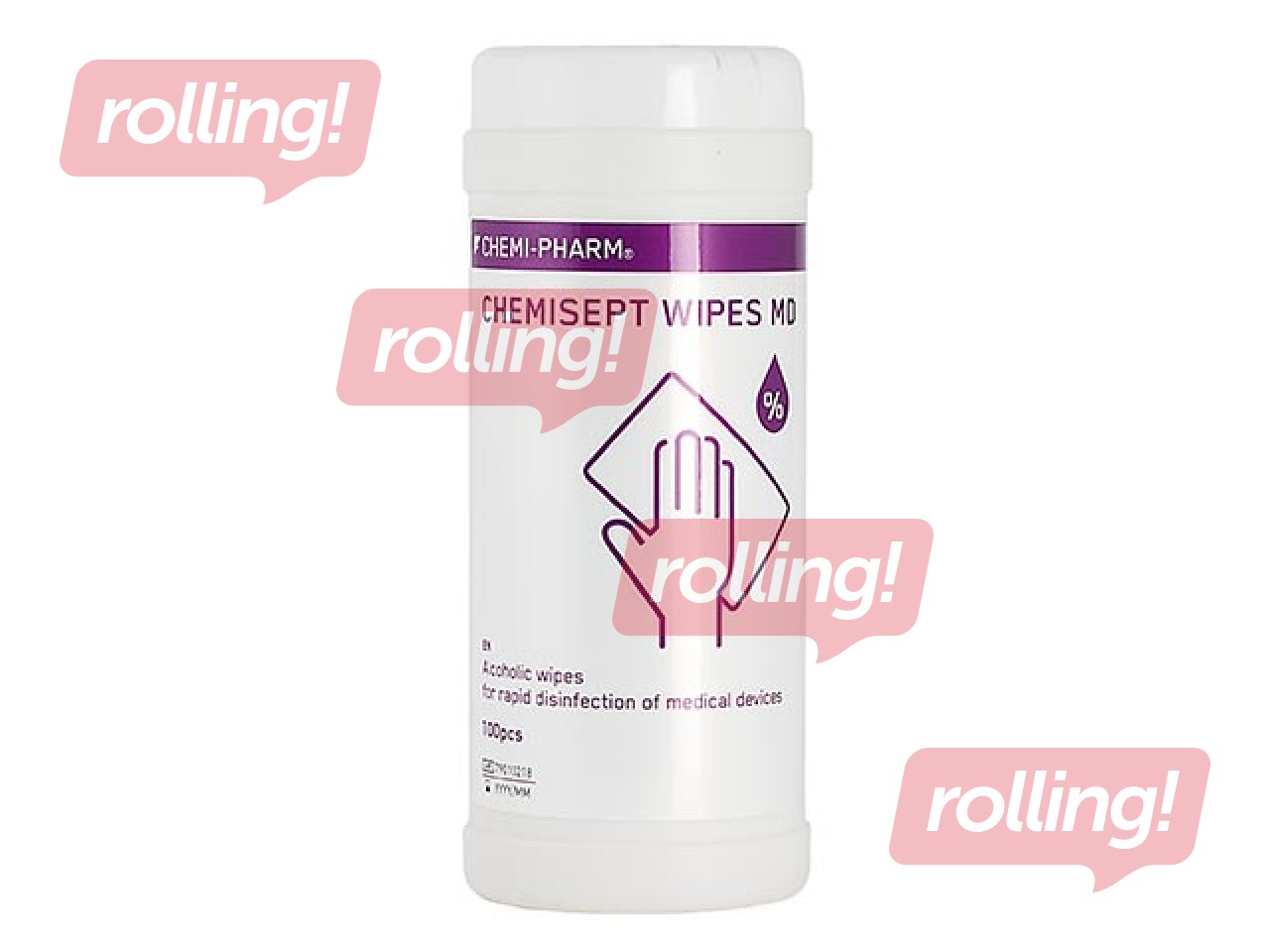 Disinfecting cleaning wipes Chemisept Wipes MD N100, 100 pcs.