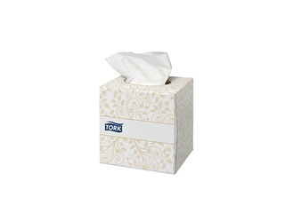 Kosmeetilised salvrätikud Tork Premium Cube, 1 pakk, 2 kihti, valge